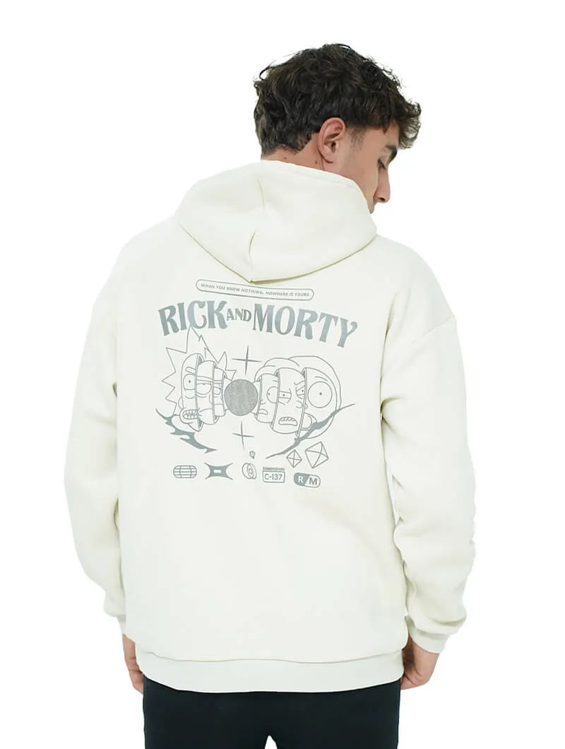 Sweat à capuche oversize imprimé